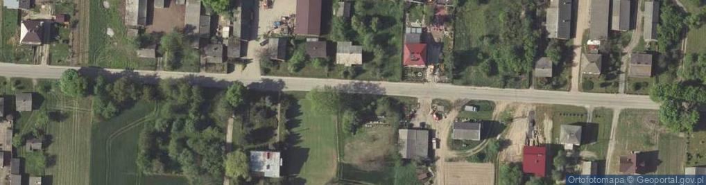 Zdjęcie satelitarne OSP w Dąbrowie