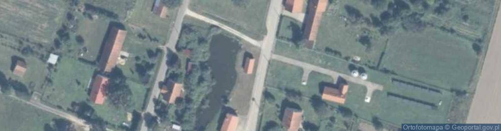 Zdjęcie satelitarne OSP w Dąbrowie