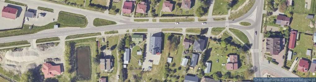 Zdjęcie satelitarne OSP w Dachnowie