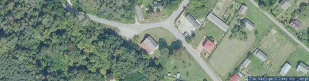 Zdjęcie satelitarne OSP w Dębnie