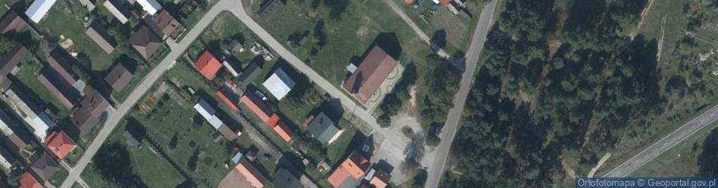 Zdjęcie satelitarne OSP w Długim Kącie