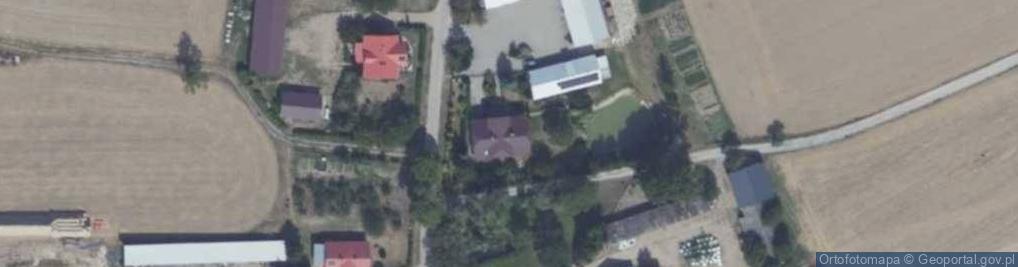Zdjęcie satelitarne OSP w Długołęce
