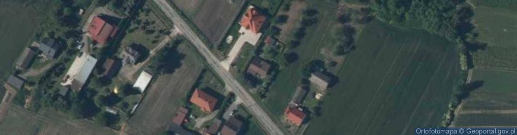 Zdjęcie satelitarne OSP w Dobiesławicach