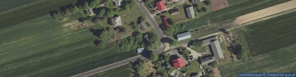 Zdjęcie satelitarne OSP w Dobryniowie