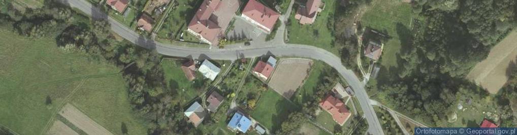 Zdjęcie satelitarne OSP w Domaradzu Góra