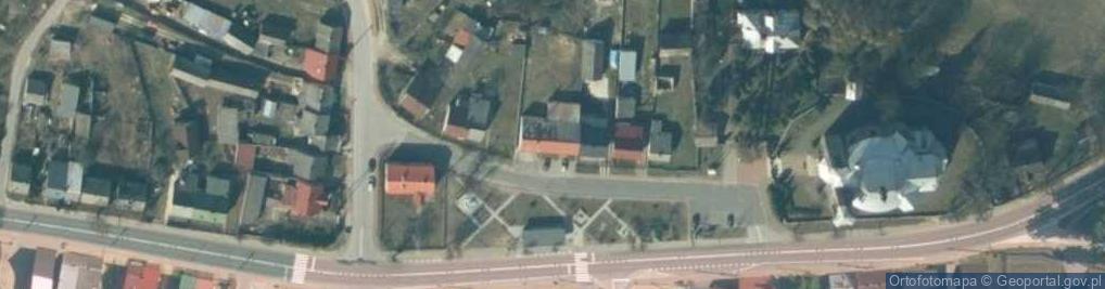 Zdjęcie satelitarne OSP w Fałkowie