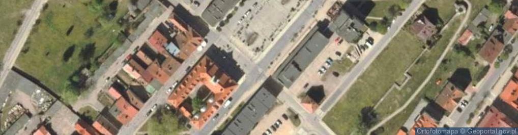 Zdjęcie satelitarne OSP w Frąknowie