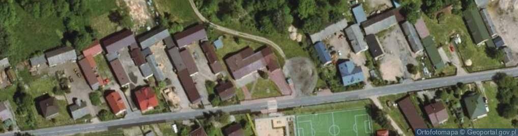 Zdjęcie satelitarne OSP w Gąsiorowie