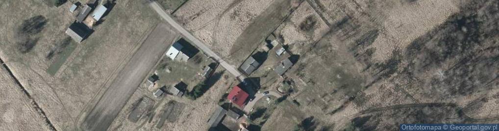 Zdjęcie satelitarne OSP w Gołębiówce