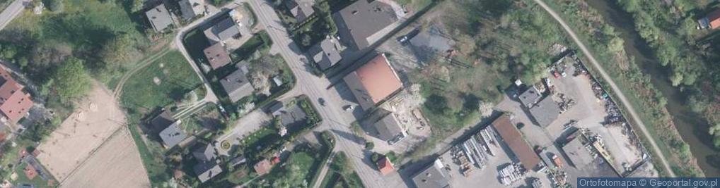 Zdjęcie satelitarne OSP w Górkach Wielkich