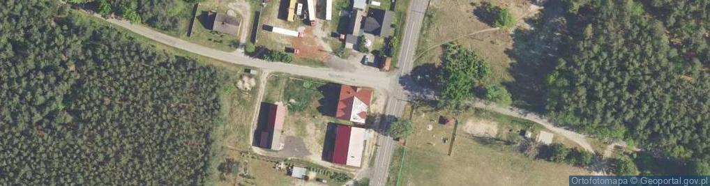 Zdjęcie satelitarne OSP w Goszczanowcu