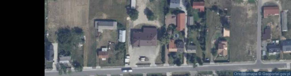 Zdjęcie satelitarne OSP w Goździku