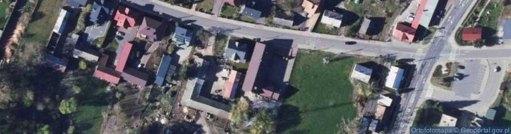 Zdjęcie satelitarne OSP w Grębkowie