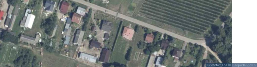 Zdjęcie satelitarne OSP w Grzybowie