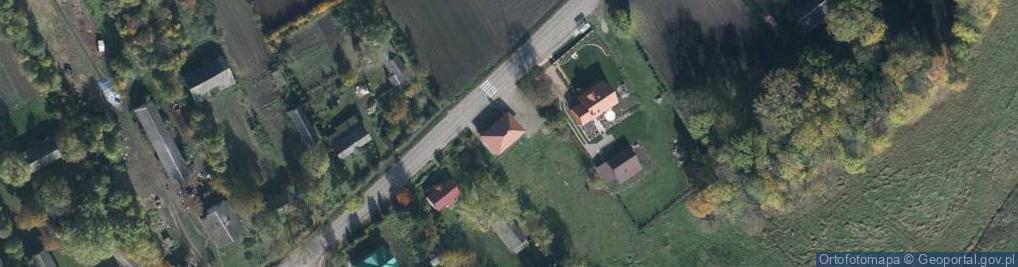 Zdjęcie satelitarne OSP w Hulczu