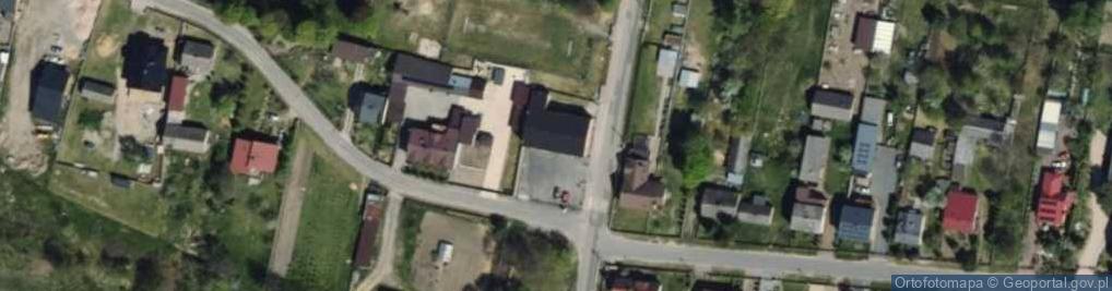 Zdjęcie satelitarne OSP w Hutce