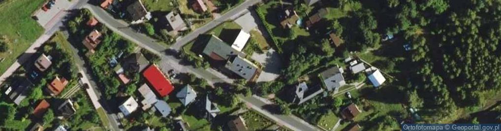 Zdjęcie satelitarne OSP w Jesionce