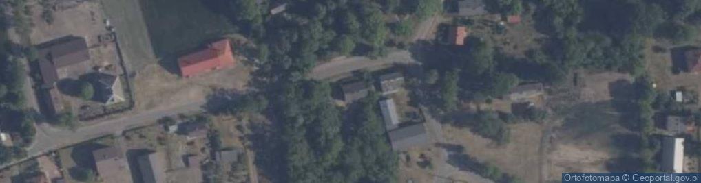 Zdjęcie satelitarne OSP w Kadzidłowej