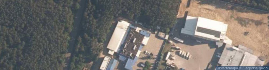 Zdjęcie satelitarne OSP w Kamieńsku Wrzoskach