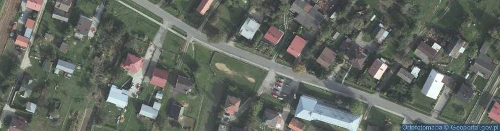Zdjęcie satelitarne OSP w Kawęczynie