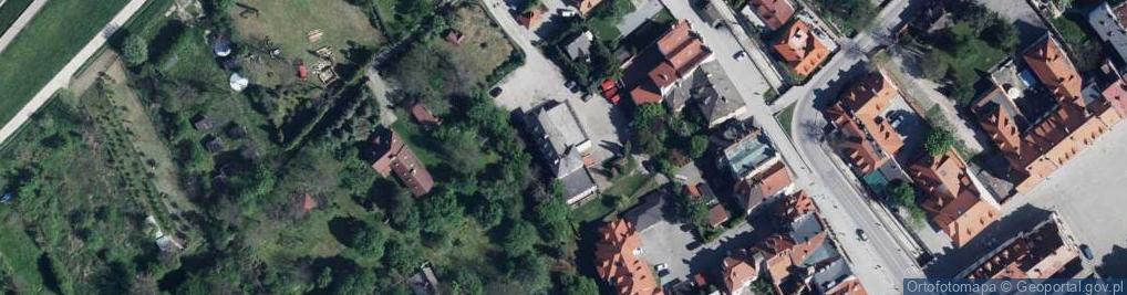 Zdjęcie satelitarne OSP w Kazimierzu Dolnym