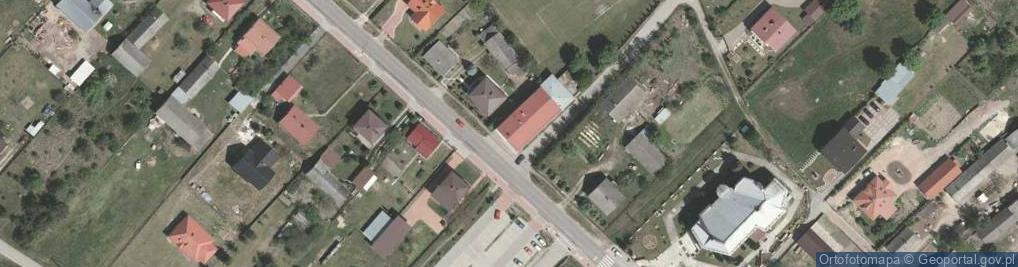 Zdjęcie satelitarne OSP w Kłyżowie