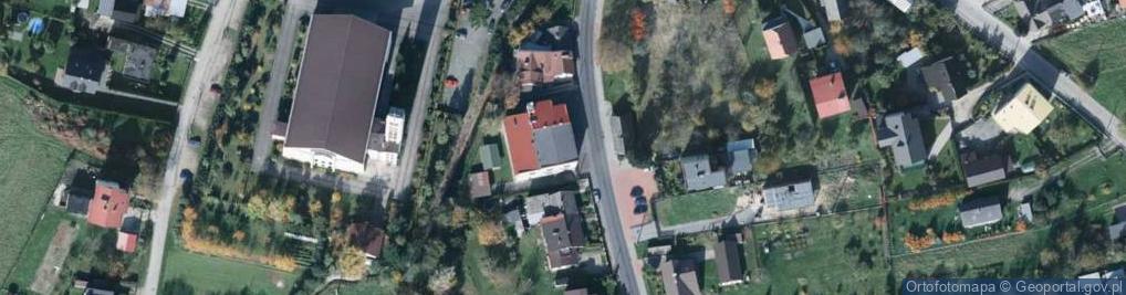 Zdjęcie satelitarne OSP w Kobiernicach