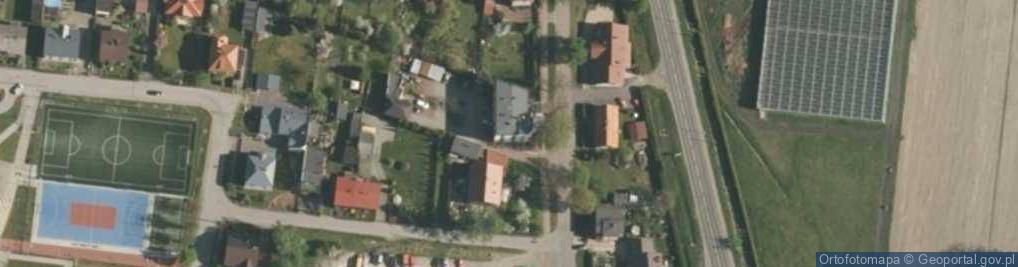 Zdjęcie satelitarne OSP w Kobiórze