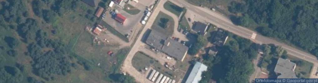 Zdjęcie satelitarne OSP w Kostkowie