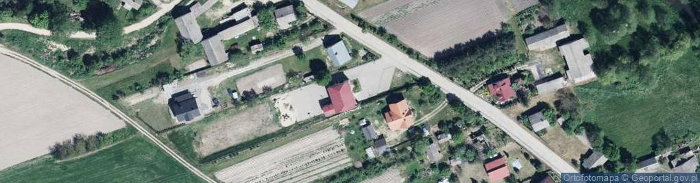 Zdjęcie satelitarne OSP w Krępie