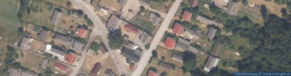 Zdjęcie satelitarne OSP w Krzętowie