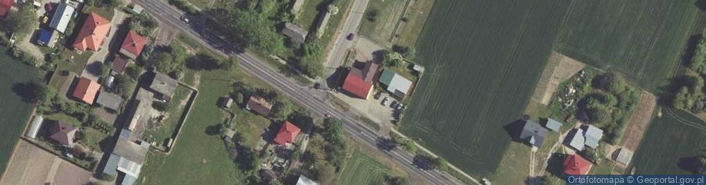 Zdjęcie satelitarne OSP w Łabuńkach