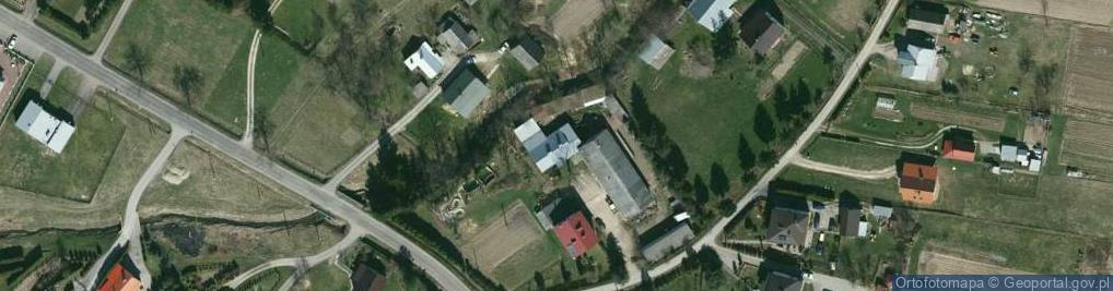 Zdjęcie satelitarne OSP w Łazach Dębowieckich