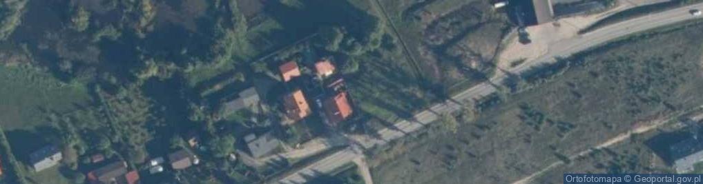 Zdjęcie satelitarne OSP w Łebnie