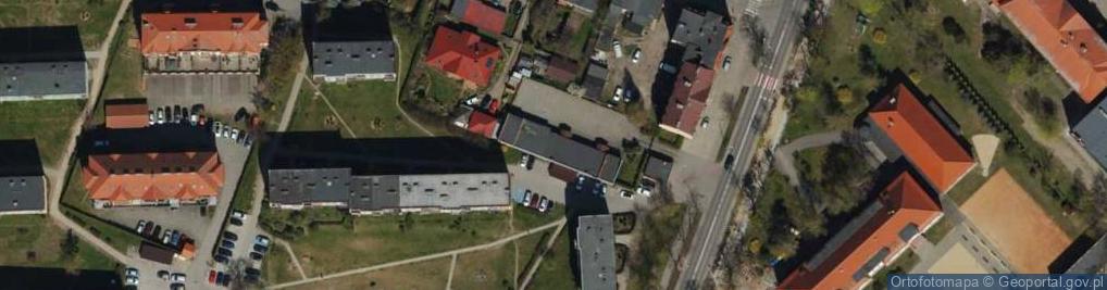 Zdjęcie satelitarne OSP w Lęborku