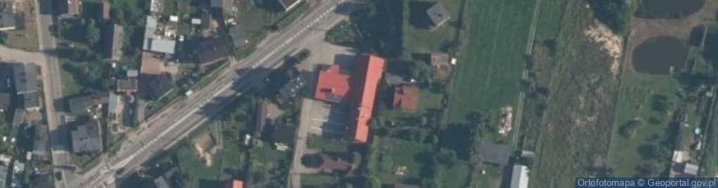 Zdjęcie satelitarne OSP w Łęgu
