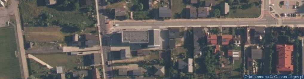 Zdjęcie satelitarne OSP w Łękińsku