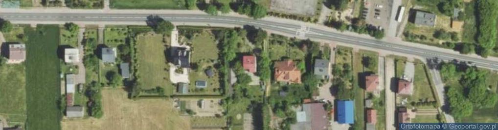 Zdjęcie satelitarne OSP w Lelowie i