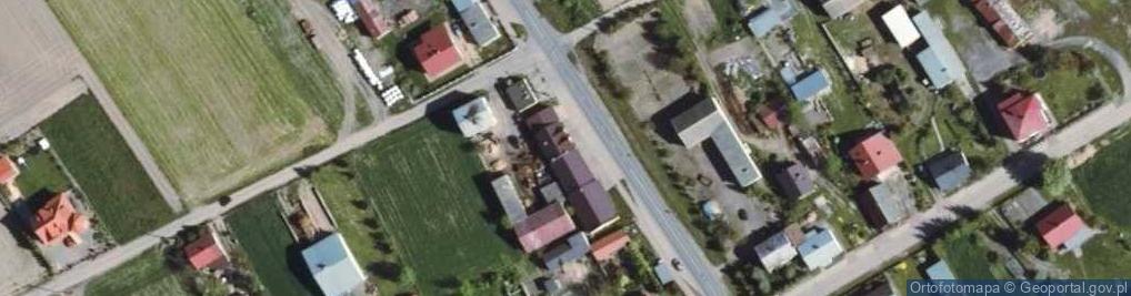 Zdjęcie satelitarne OSP w Lesznie