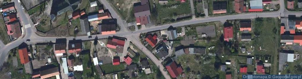 Zdjęcie satelitarne OSP w Lginiu