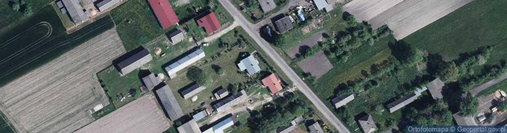 Zdjęcie satelitarne OSP w Lipinkach