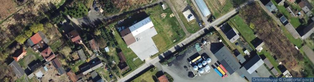 Zdjęcie satelitarne OSP w Łobodnie