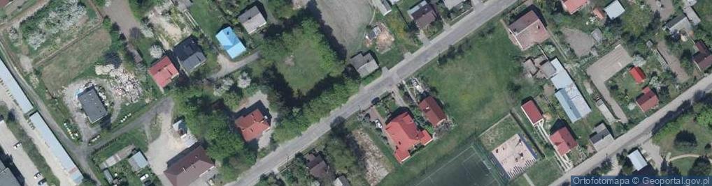 Zdjęcie satelitarne OSP w Łomazach