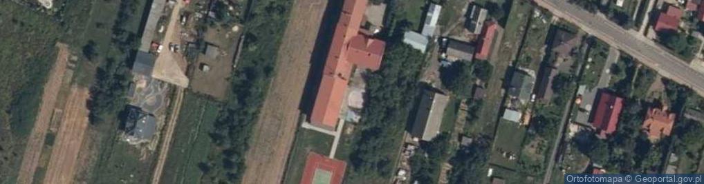 Zdjęcie satelitarne OSP w Łomnej