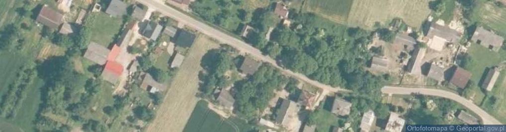 Zdjęcie satelitarne OSP w Lubachowach
