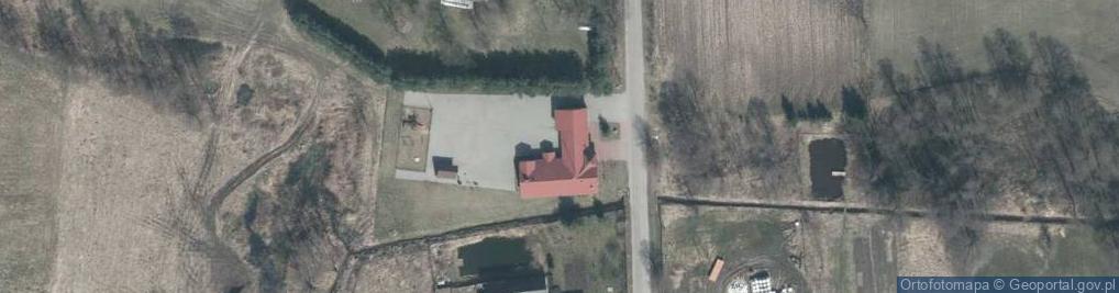 Zdjęcie satelitarne OSP w Łukówcu