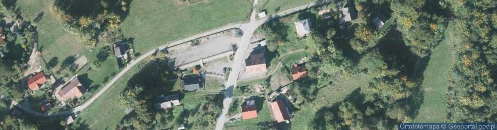 Zdjęcie satelitarne OSP w Łysinie