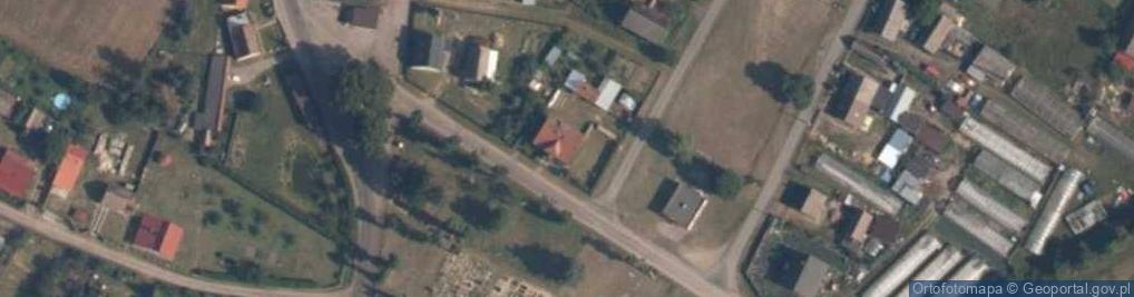 Zdjęcie satelitarne OSP w Mielęcinie