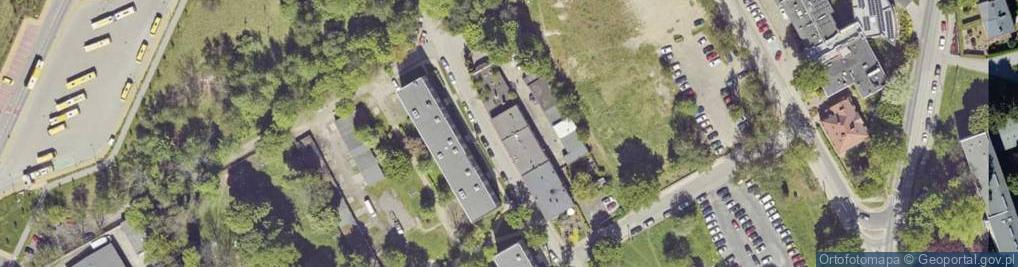 Zdjęcie satelitarne OSP w Mikołowie