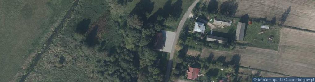 Zdjęcie satelitarne OSP w Mikulinie